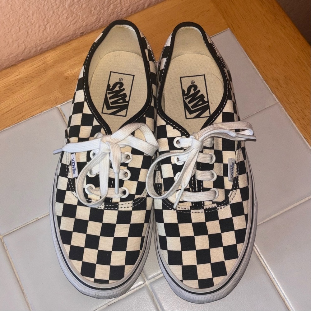 Checkered Vans Women Size 7.5